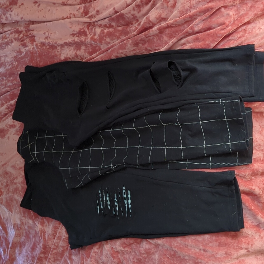 Three pairs of Torrid size 1 leggings